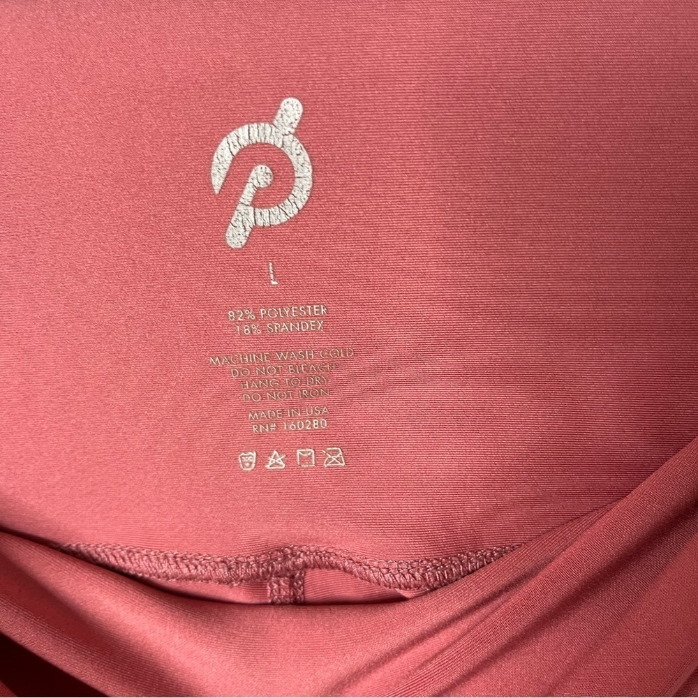 Peloton Solid Flex Leggings Pink Size Large High Waist Limited Edition - Picture 5 of 5